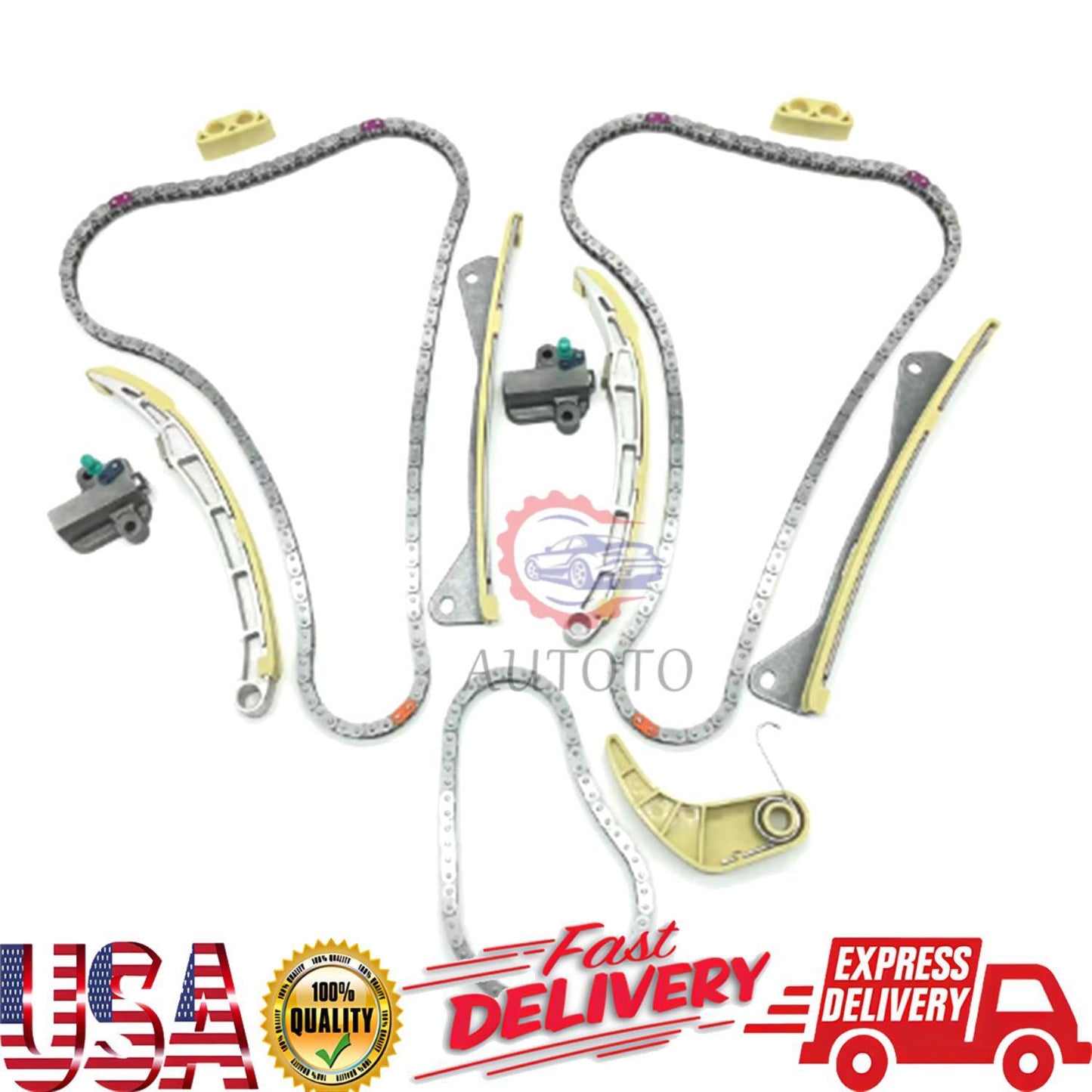 Timing Chain Kit For 2015-21 3.3L 3.8L for Hyundai Azera for Genesis Santa Fe for KIA Sedona