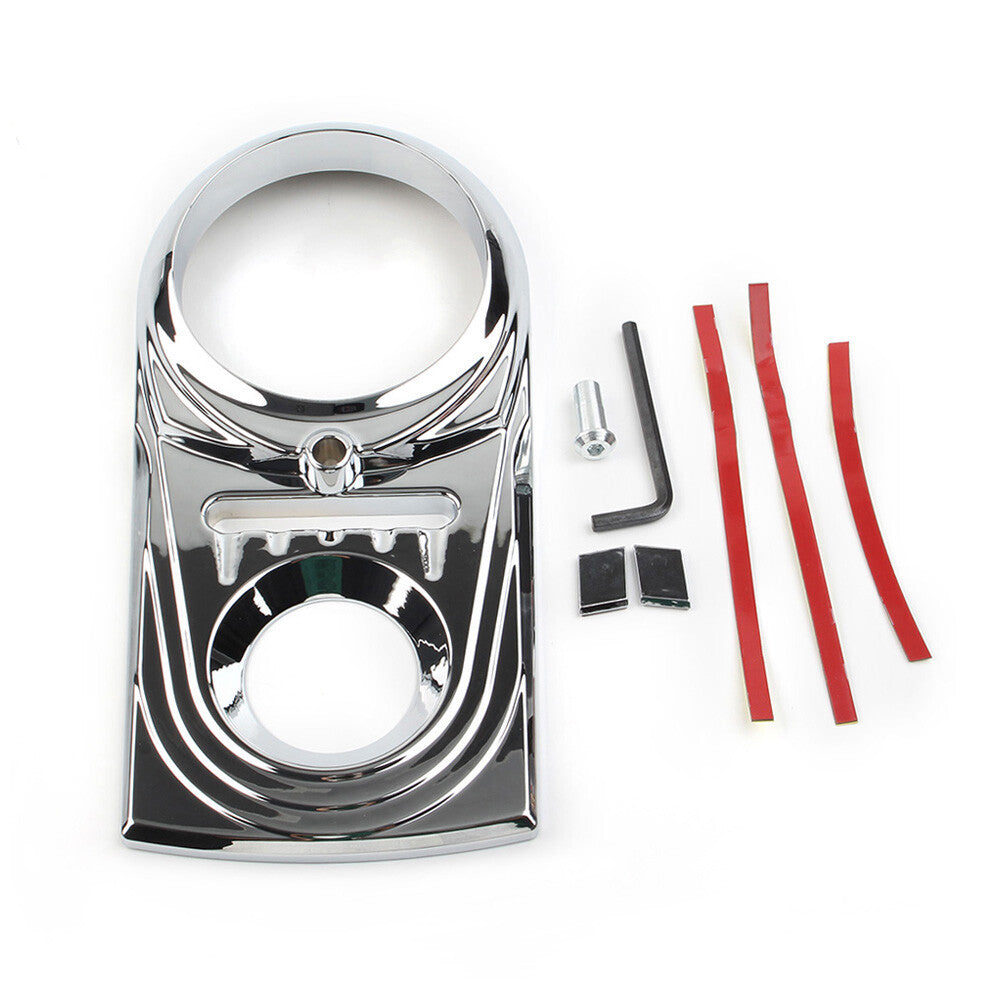 for Harley Softail FLSTC Street Glide Chrome Gas Tank Dash Panel Insert Cover