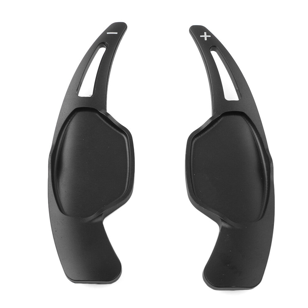 Pair Steering Wheel Shift Paddle Extension Shifter for Cadillac XTS 13-18 Black