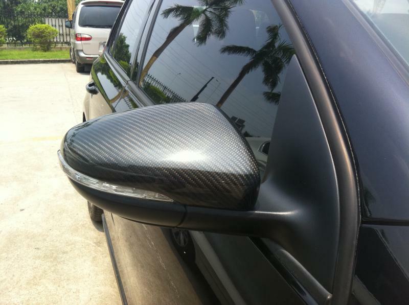 Carbon Fiber Side Mirror Cover Replacement for Volkswagon for Golf 6 MK6 GTI R 09-12