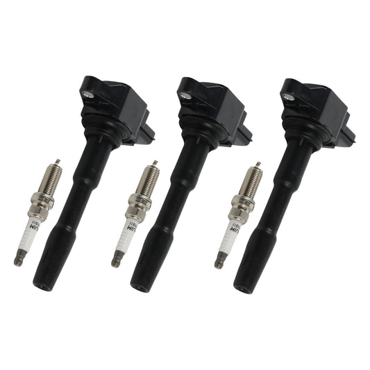3PCS Ignition Coils+ Iridium Spark Plugs for Fortwo 2016-2017 UF808+91121