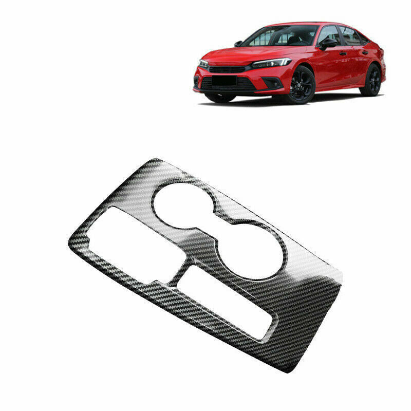 for Honda for Civic 11th 2022-2023 Carbon Fiber Middle Console Gear Shift Panel Trim