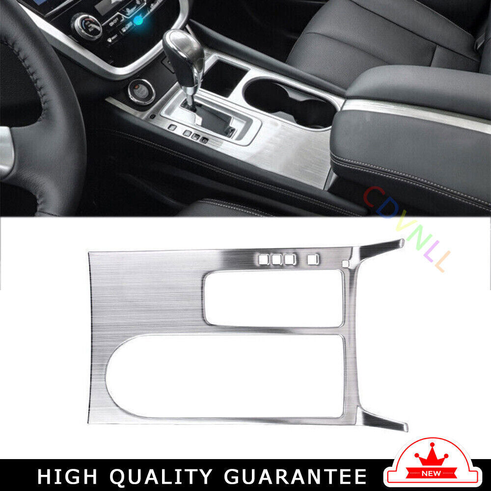 Console Gear Shift Frame Cover Trim for Nissan Murano 2015-2021 Silver Titanium