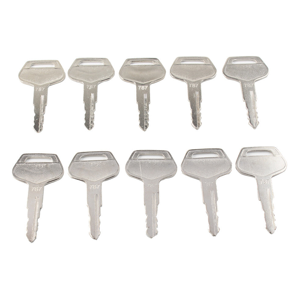 10PCS Ignition Keys Metal for Komatsu Excavator Dozer Loader 787 TR261434