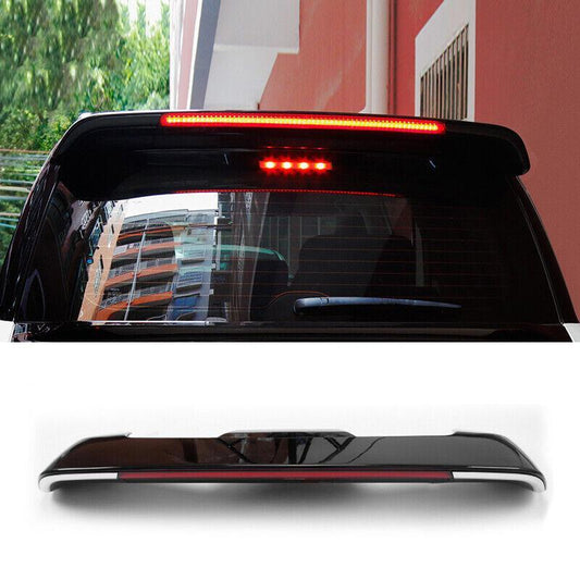 Black Rear Trunk Spoiler Wing Flap With Lights for Toyota for Land Cruiser 2008-2021