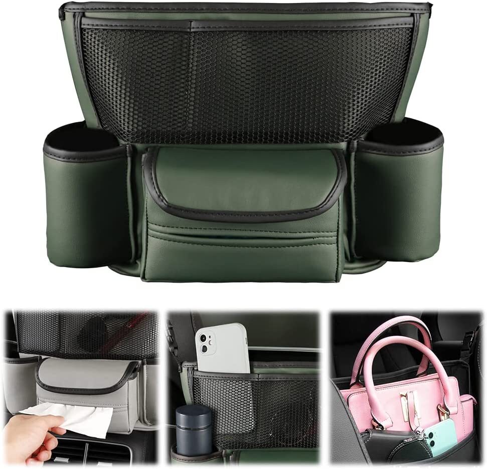 Car Storage Pocket Handbag Holder Between for Seat Organizer Leather Bag Kid Barrier