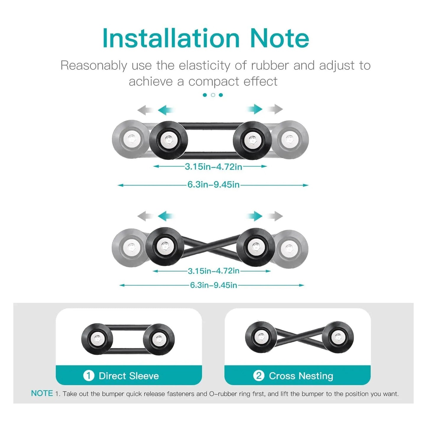 8-piece set of quick-release front and rear bumper fasteners and trunk mudguard clips