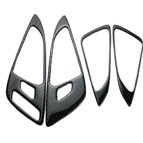 for Chevrolet Malibu 2016-2024 Inner Door Handle Frame Real Carbon Fiber Trim 4X