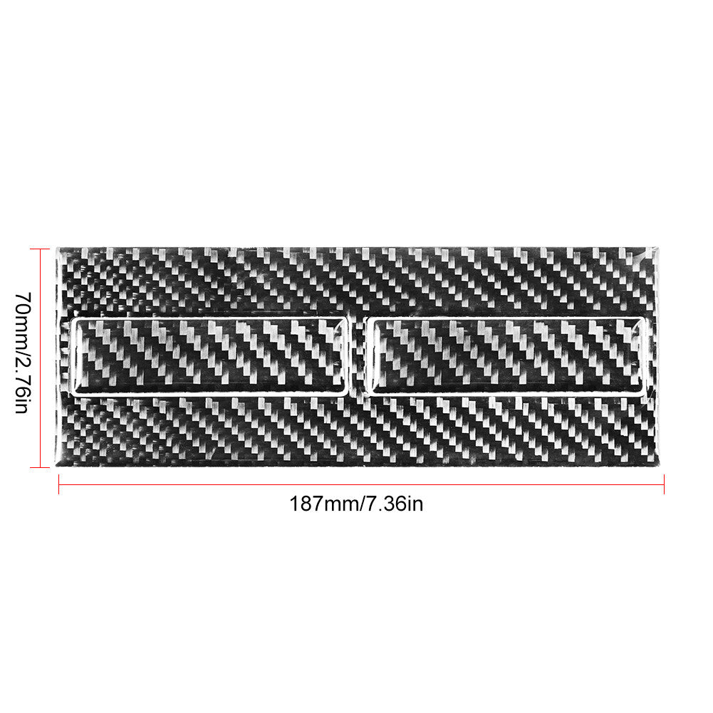 3x for Porsche /996 1998-2004 carbon fiber beverage holder trim red