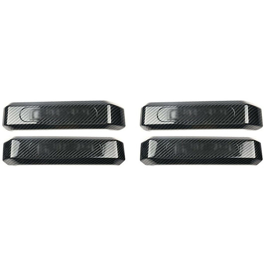 Interior Inner Door Handle Cover Trim for Ford F150 2015-2020 4Pcs Carbon Fiber