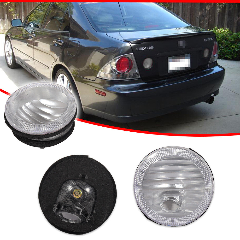 A pair of transparent lens taillights are suitable for 2001-2005 for Lexus IS300 models.