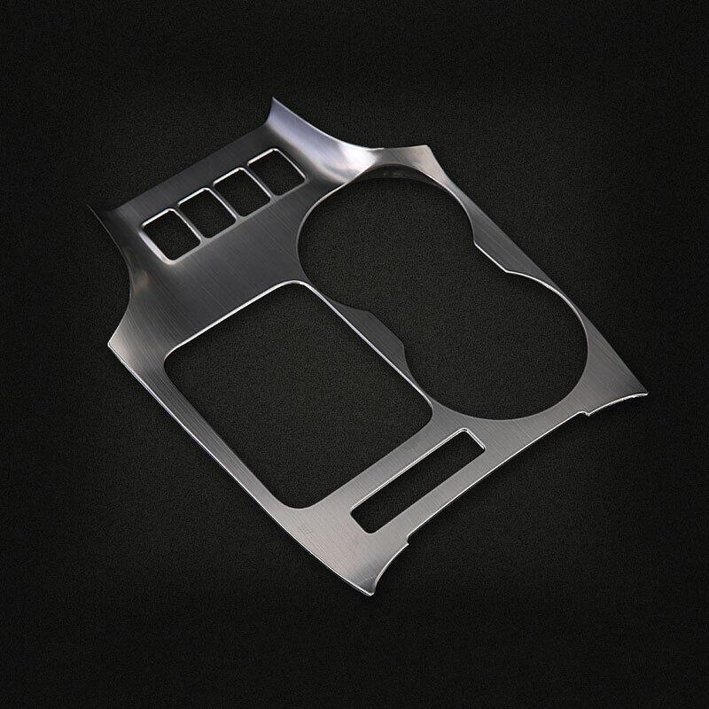 Silver Titanium Interior Gear Shift Panel Trim for Toyota Highlander 2014-2019