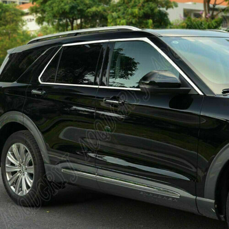 for Ford Explorer 2020-2022 Chrome Car Bottom Window Frame Sill Cover Trim Decor
