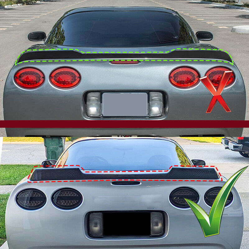CARBON FIBER Rear Trunk Wing Spoiler For 97-04 for Corvette C5  ZR1 Extended Style