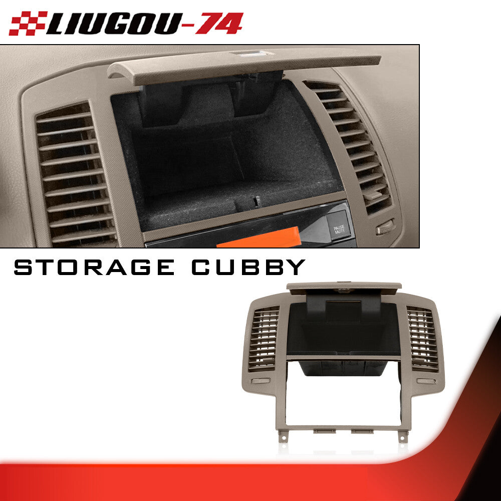 Suitable for 05-06 for Nissan Altima brown storage Cubby Center Dash radio cover AC vent