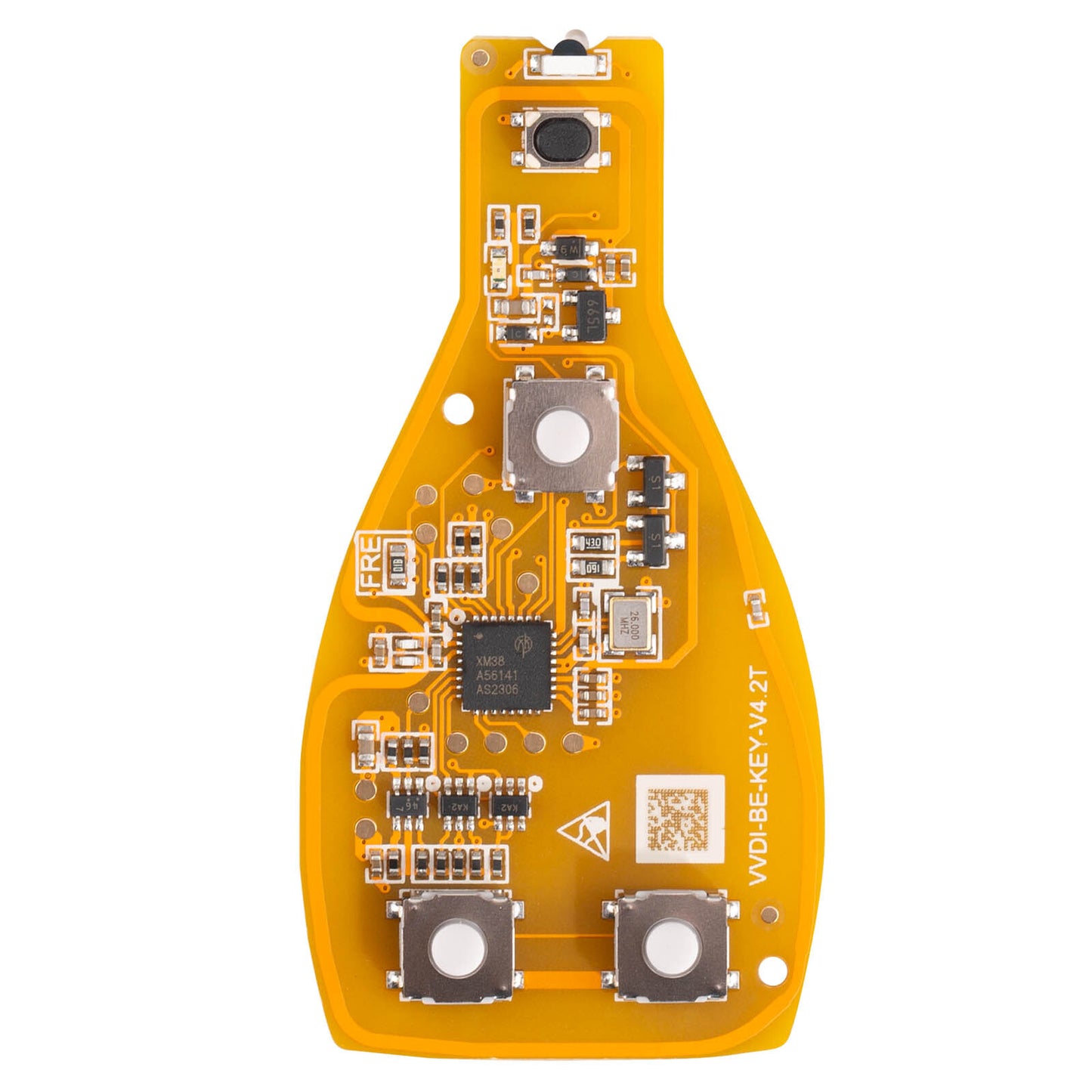 5¡Á VVDI BE Key Pro Improved Version W/ for Smart Key Shell 3 Buttons for Benz