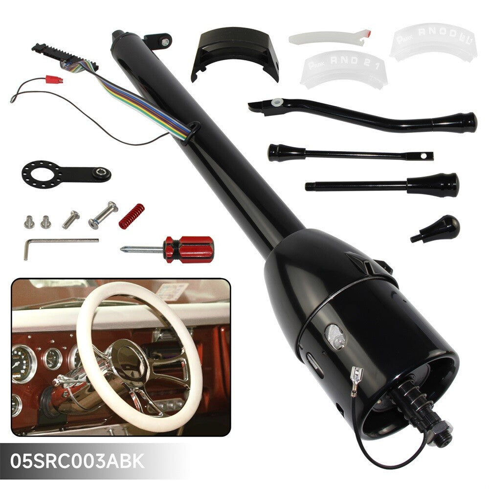 LR GM Black 28'' Tilt AT Automatic Style Steering Column Universal for GM Cars