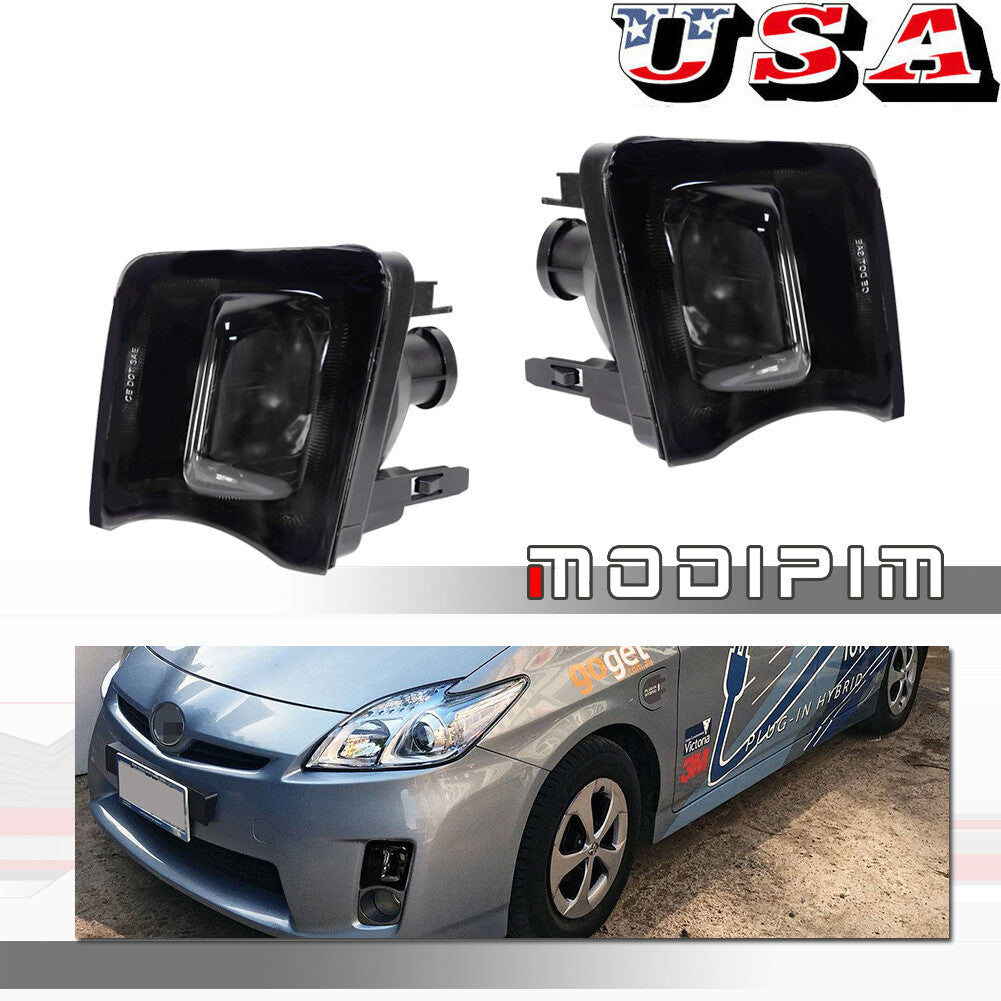 2-piece front corner bumper trim covers for 2010 for Toyota Prius turn signal lights