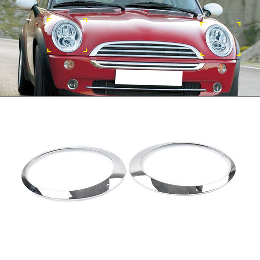 Headlight Ring Trim Bezel Cover for BMW for Mini Cooper R50 R52 R53 2001-2006 04