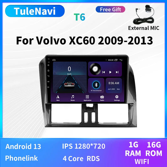 Android for Volvo XC60 1 Auto Multimedia Video Player GPS Navigation Car Radio