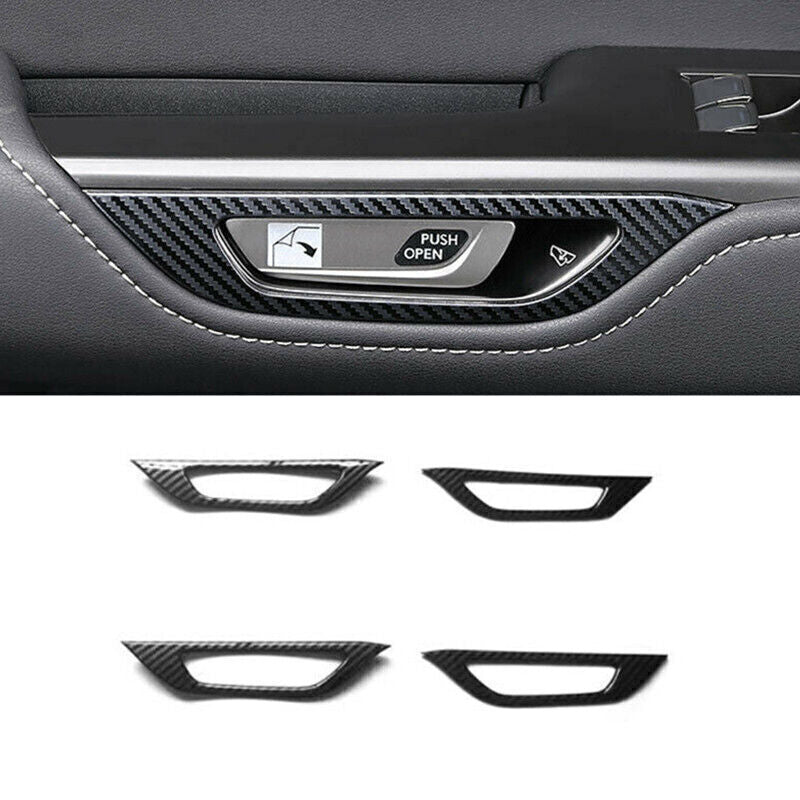 for Lexus NX250 350 350h 2022-2023 Car Carbon Fiber Inner Door Handle Frame Trim