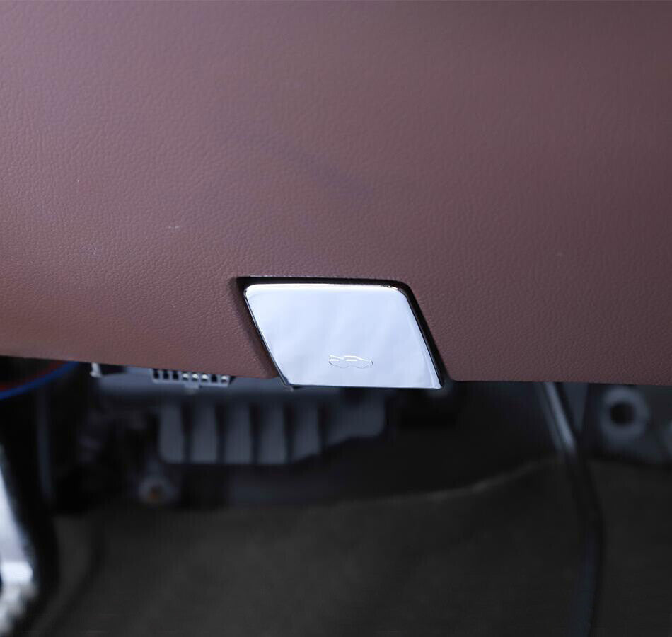Suitable for 2014-2018 for Chevrolet Silverado/ for GMC for Sierra chrome hood opening switch button decorative cover