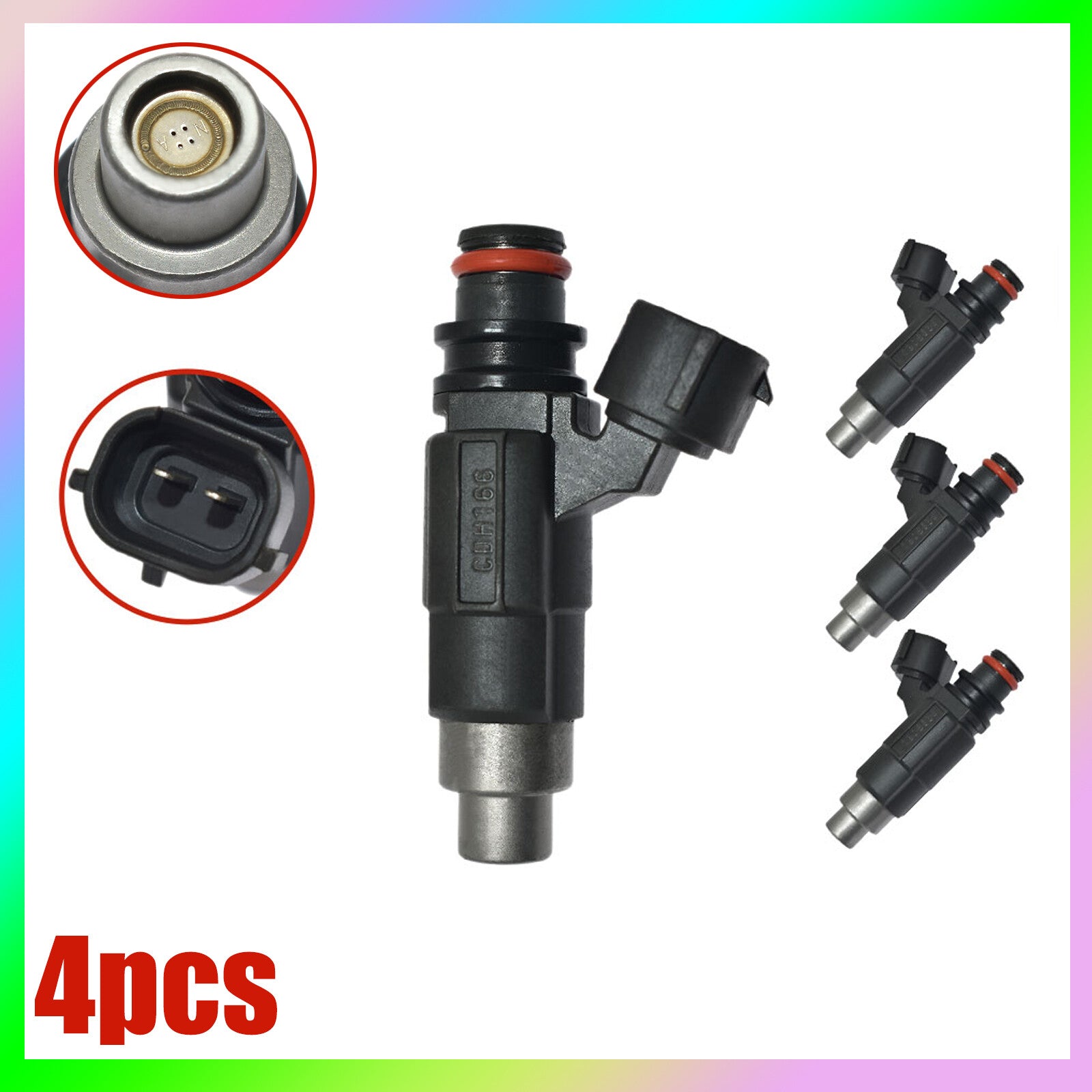 4x Fuel Injectors for Mitsubishi Mirage for Chevrolet Tracker for Suzuki Vitara CDH166