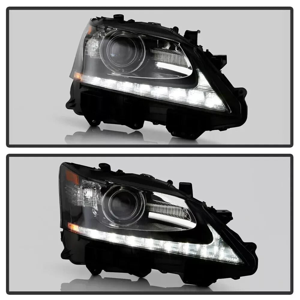 Suitable for 13-15 year old for Lexus GS350 GS450h HID headlights with AFS LED DRL projector (left and right).