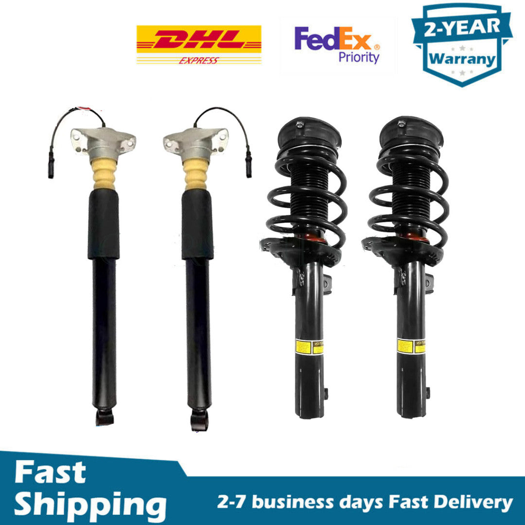 4x Front Rear Shock Coil Spring Struts w/Magnetic for Audi A3 S3 RS3 2016-2022