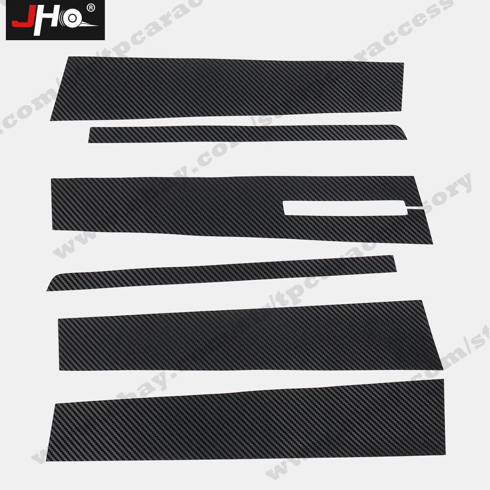 Glossy Black Window Pillar Post Stickers Trim for Ford Explorer 2016-2019