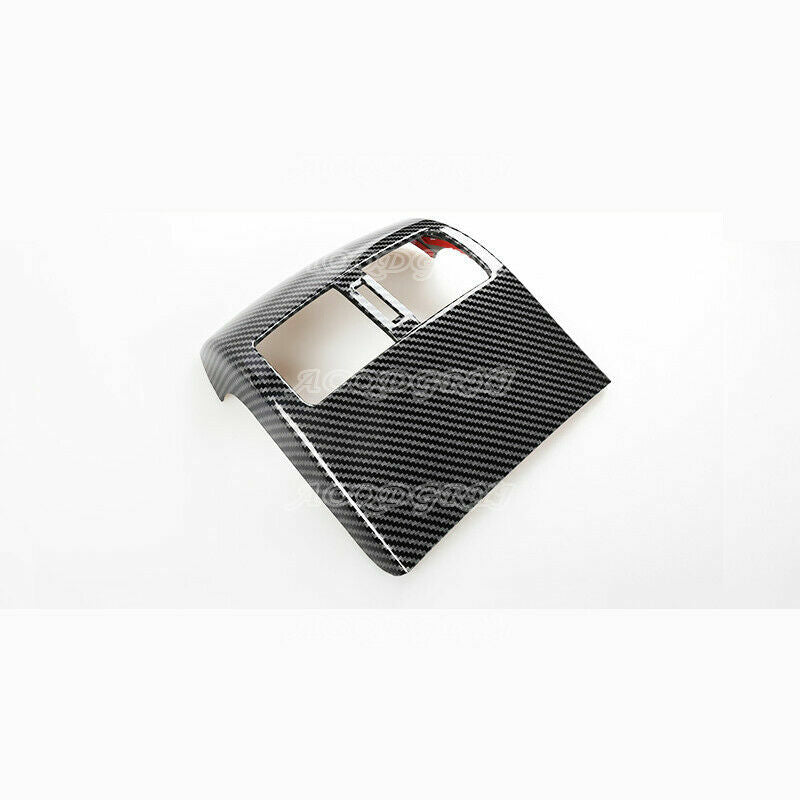 1P Carbon Fiber Rear Armrest Box Air Vent Outlet Trim for Honda Accord 2008-2012