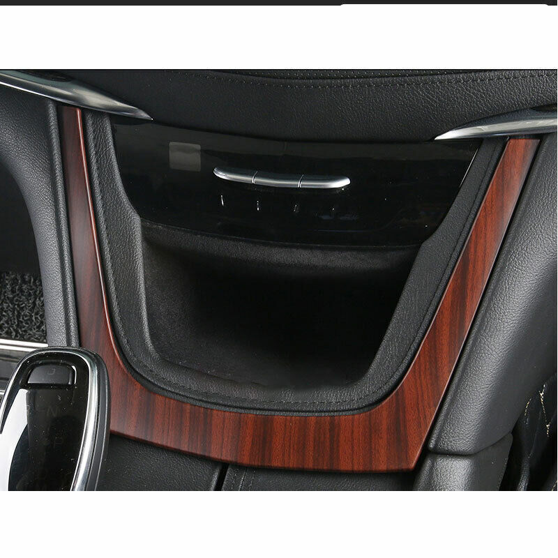 1X for Cadillac XT5 2016-2020 Peach Wood Grain Central Console Frame Cover Trim