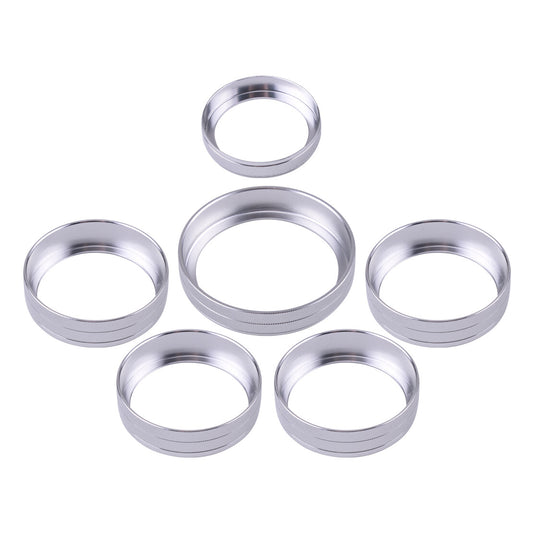 Chrome Air Condition Audio Switch Knob Trim Ring Fit for Ford F150 2016-2018