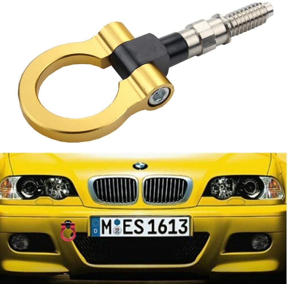 Aluminum alloy front and rear JDM racing car tow hook kit for BMW 135 Series