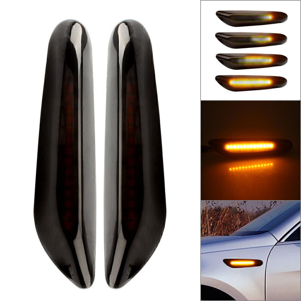 Dynamic Sequential LED Side Marker Turn Signal Light Fit for BMW E90 E92 E82 E88