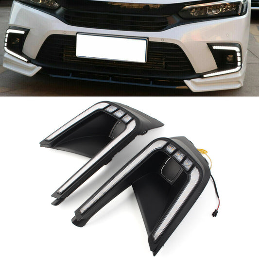 DRL LED Daytime Running Light Bumper Fog Lamp for Honda for Civic 11th Generation