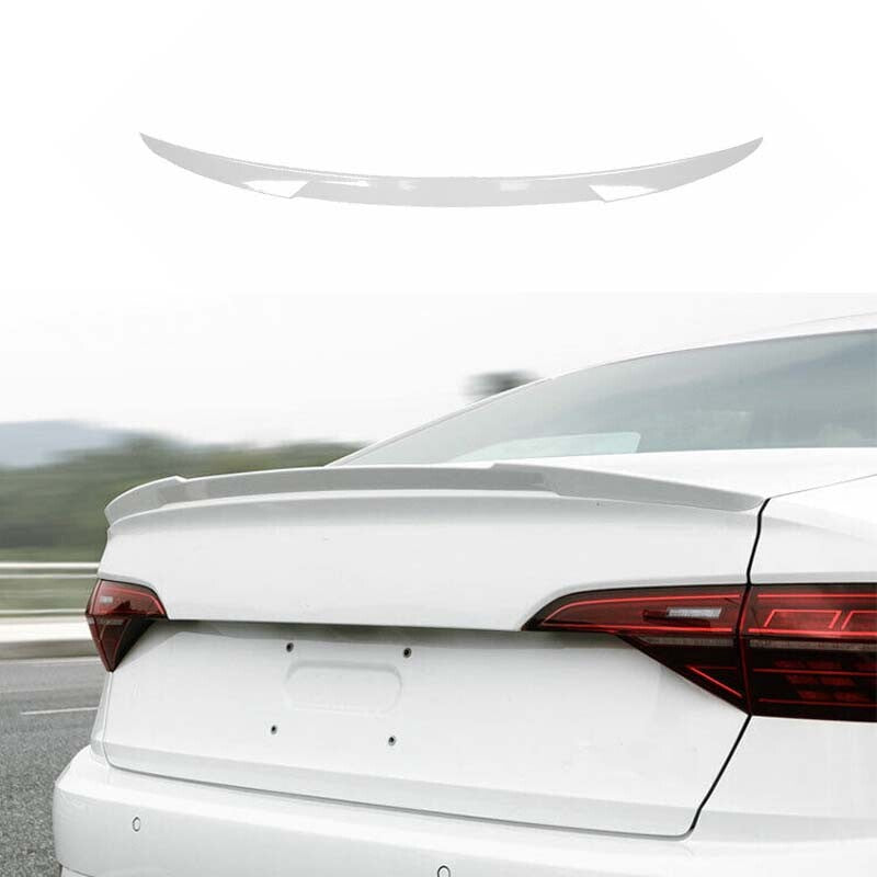 Rear Trunk Spoiler Wing Flap ABS 2019-2021 White Fit for Volkswagen for Jetta Mk7