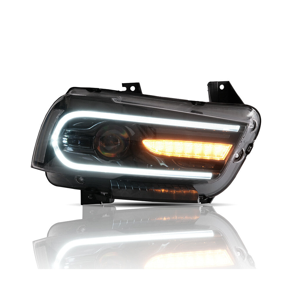 US LED Headlights Assembly for Dodge for Charger 2011-2014 Dual Beam Head Lamps