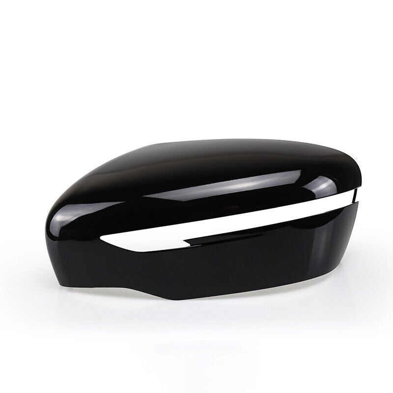 Black LH Rearview Mirror Shell Cover Cap for Nissan Qashqai/Rogue Sport 2014-18