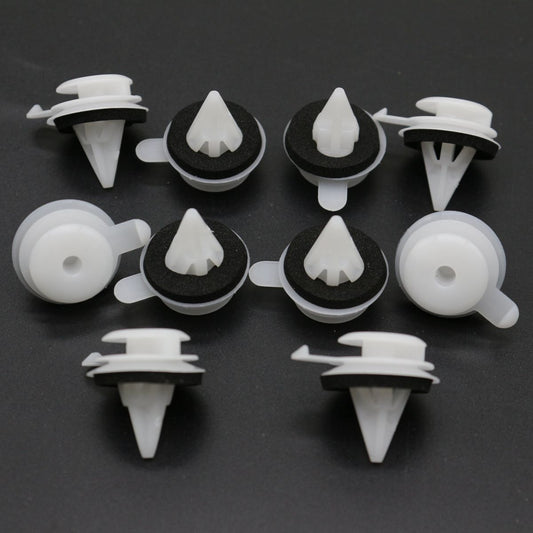 10-Piece Windshield A-Pillar Polished Fastener Clip for Range Rover L322