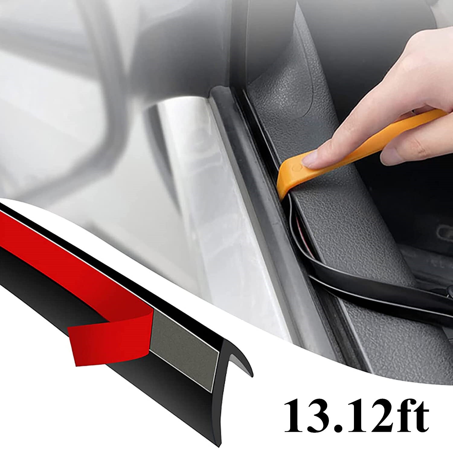 13ft for Jeep V Shape Car Side Window Door Trims Edge Moulding Sealing Strip