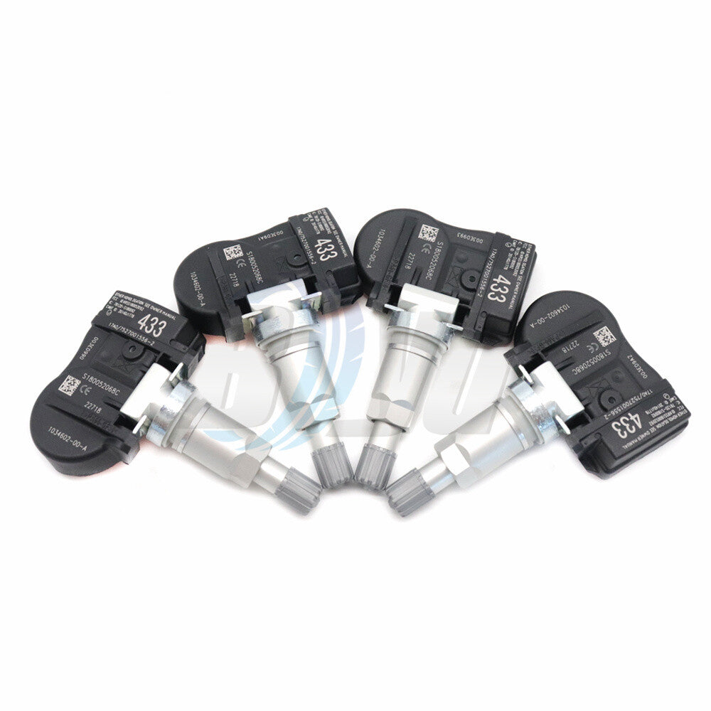 433MHz Tire Pressure Sensor TPMS Fits for Tesla Model 3 S X 4PCS 103460200A