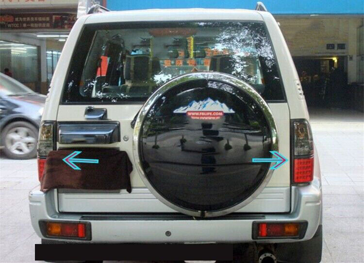 6x for Toyota Prado 90 1997-02 Black FrontRear Headlight Taillight Replace kit
