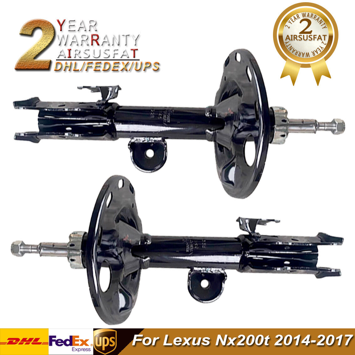 2x for Lexus Nx200t 2014-2017 Front Left Right Shock Absorber Cores w/o ADS
