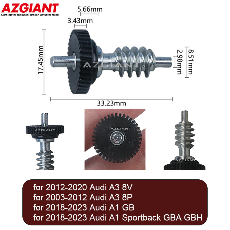 Folding power side mirror motor gears are compatible with for Audi A3 8V/A3 8P/A1GB/A1 Sportback.
