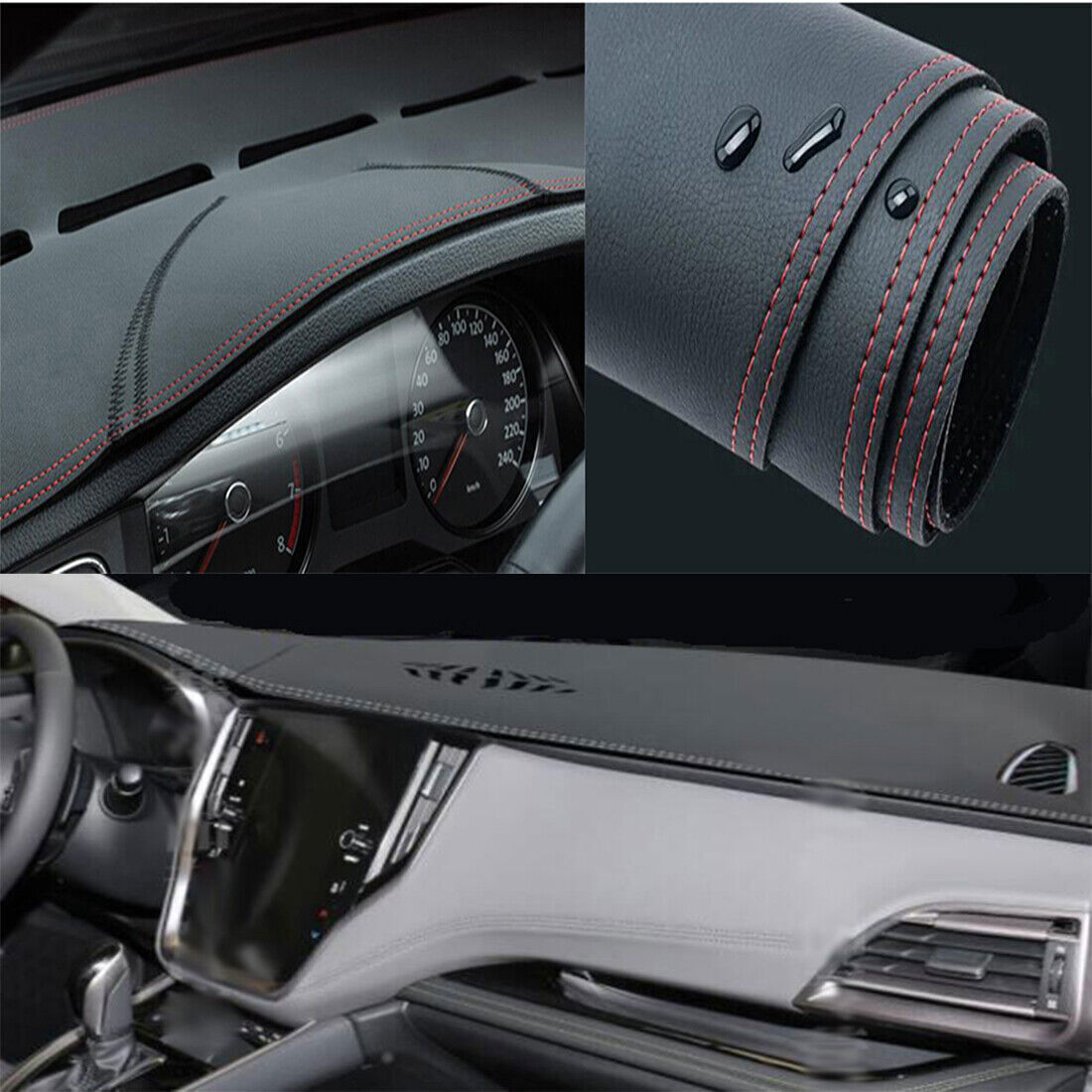 1X PU leather Dashboard Dash Mat Non-slip DashMat Pad for Subaru Outback 2020-23