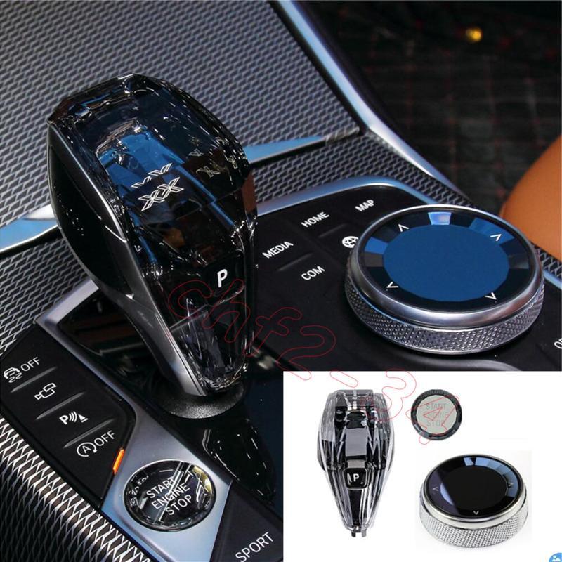 Fit for BMW X2 F39 2018-2023 Crystal Style Interior Gear Shift Knob Cover 3PCS