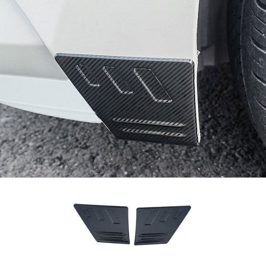 for Toyota for Corolla 20-2024 Carbon Fiber Front Bumper Side Anti-Scratch Cover 2P