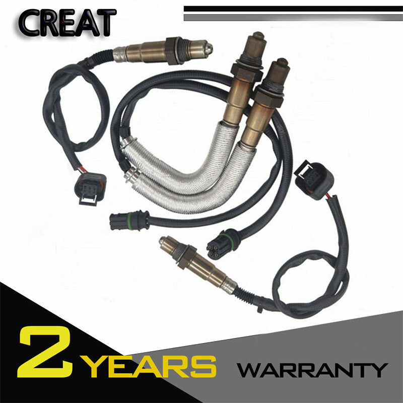 Four Up+Downstream Oxygen Sensors for BMW 550i xDrive for Alpina B7 2011-2015 4.4L
