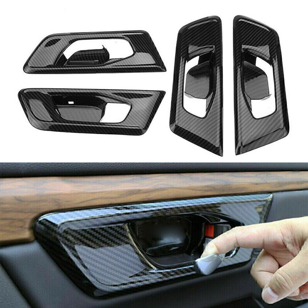 Innere T¨¹r Handhaben Cover Trim Kohlefaser ABS 4PCs F¨¹r for HONDA CR-V CRV 2017-2021